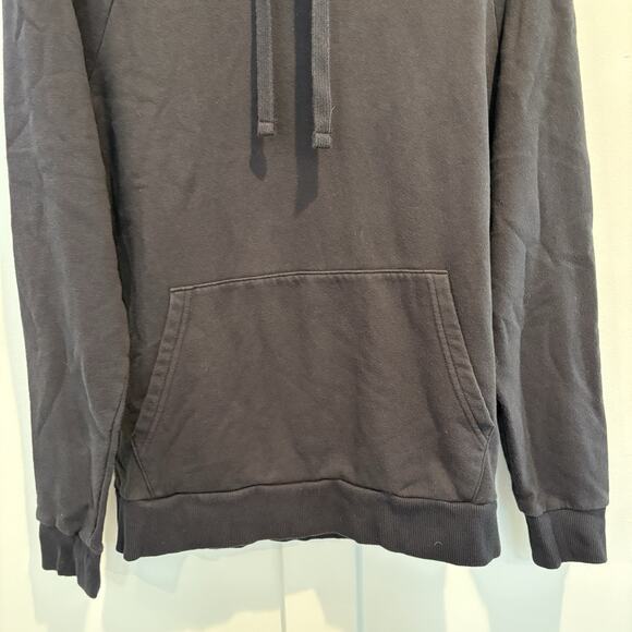 Under Armour Sweatshirt Mens Small Black Rival Fitted Loose Fleece Hoodie - Picture 5 of 16